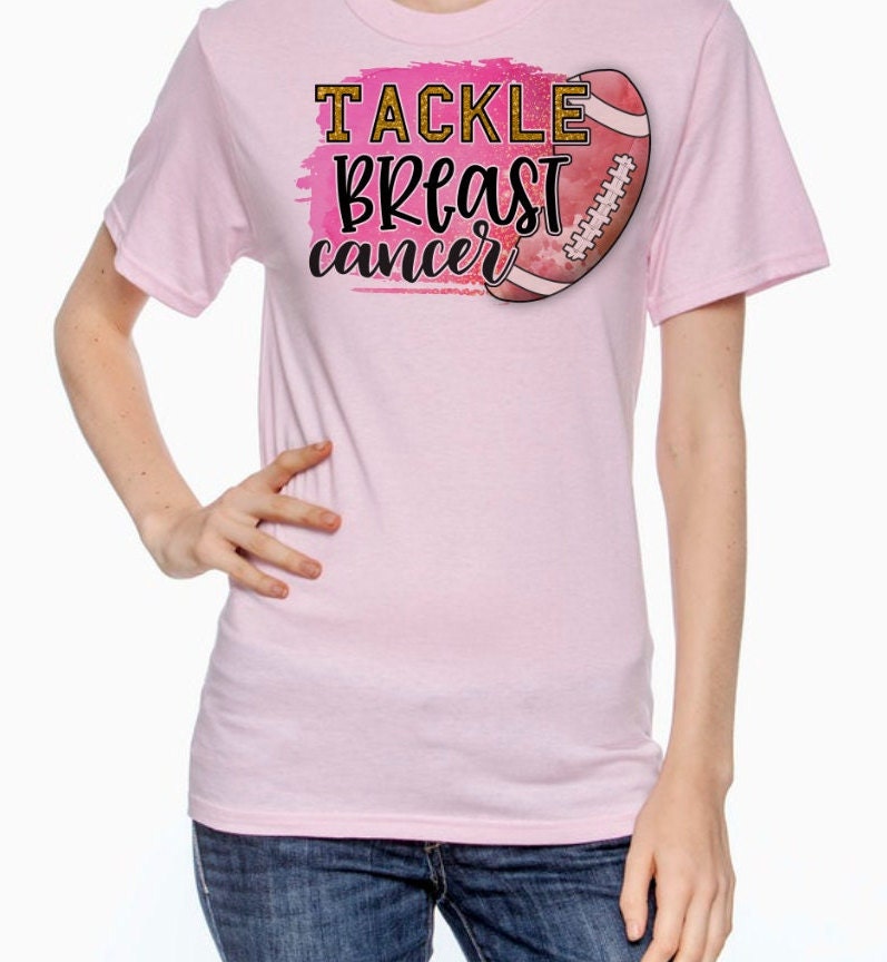 Tackle Breast Cancer Awareness Women's T-Shirt/Long Sleeve T-Shirt