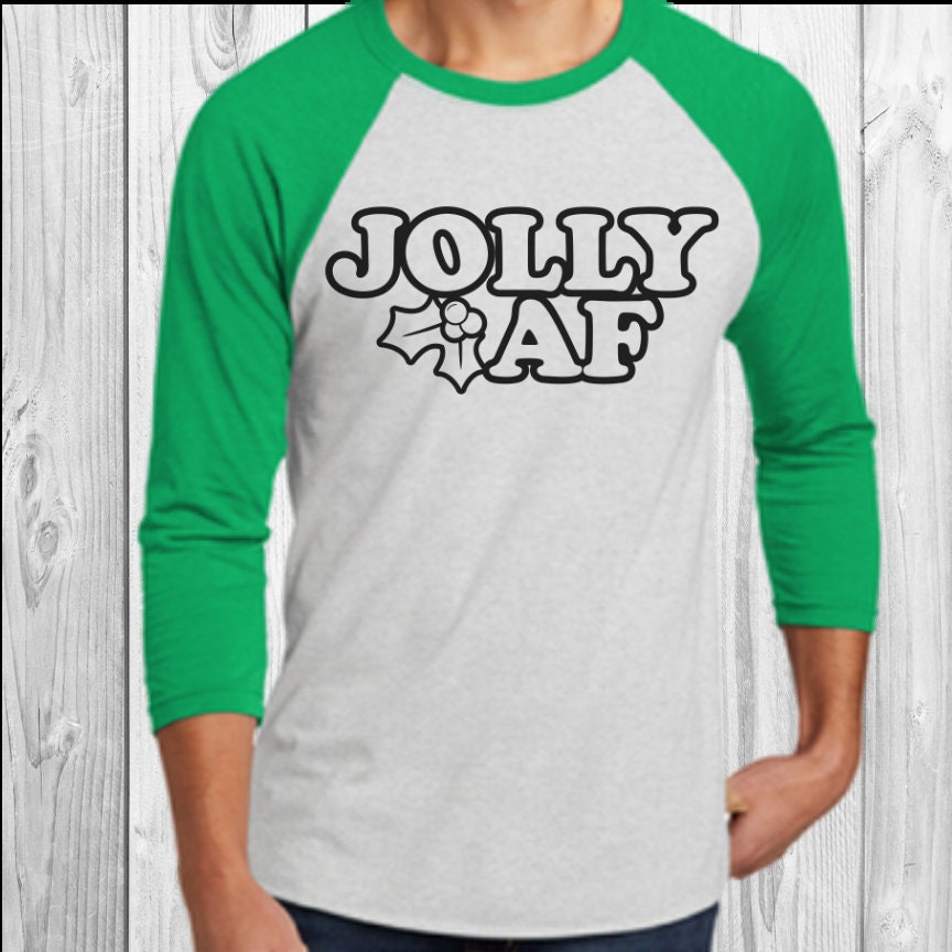 Jolly AF Christmas Raglan