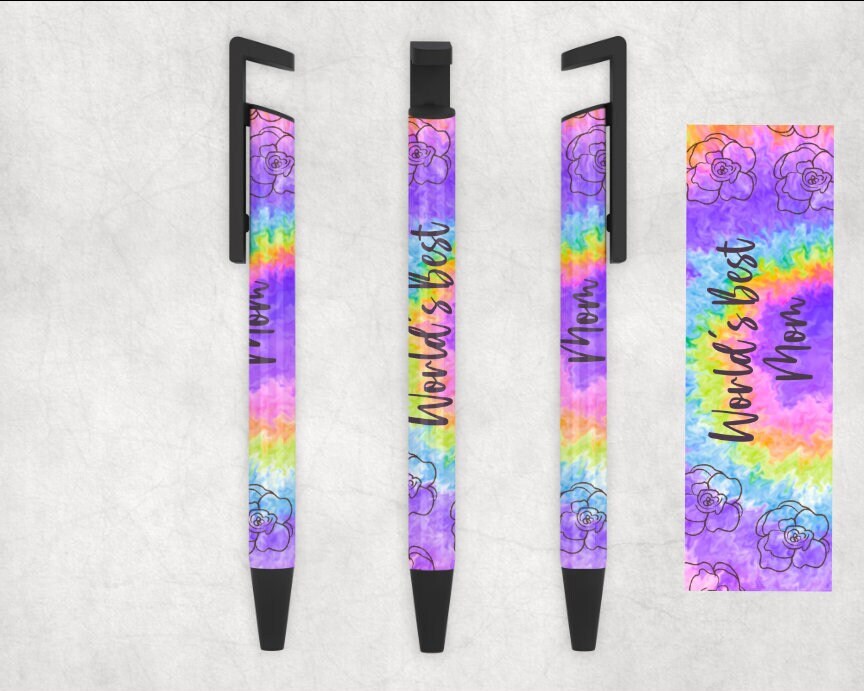 World's Best Mom Tie Dye Pen