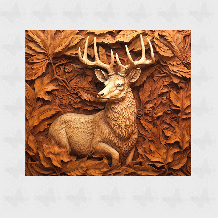 3D Deer Tumbler