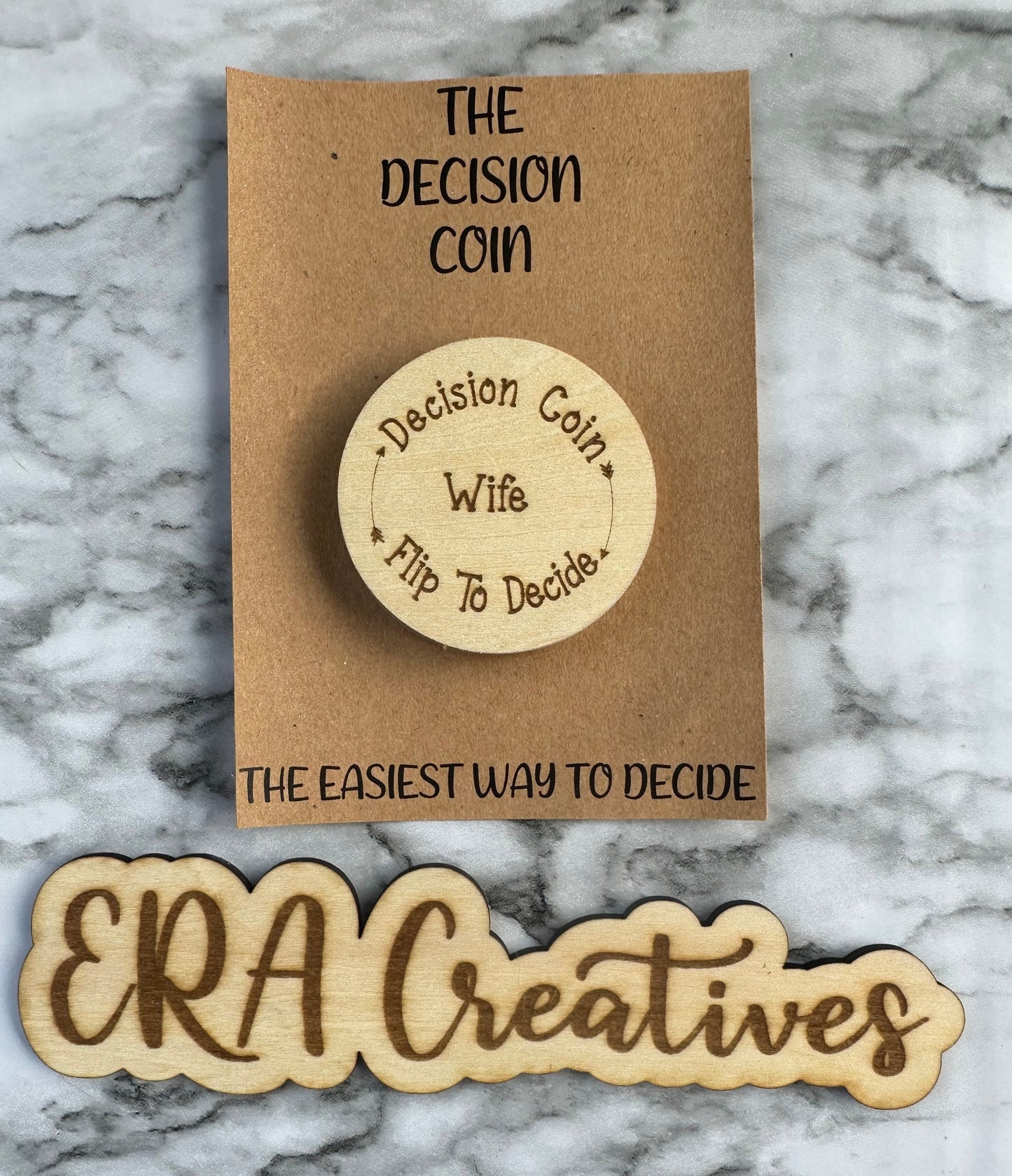 Decision Coin Flip Coin Wood Coin