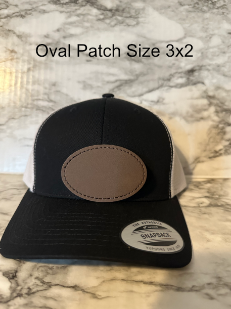 Leather Patch Trucker Hat Custom