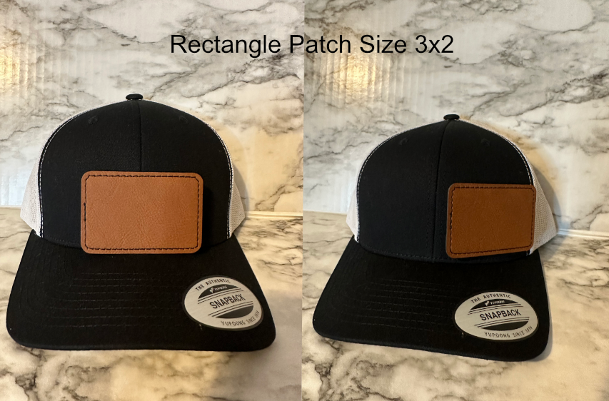 Leather Patch Trucker Hat Custom