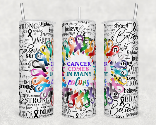 Tumbler Of The Month Cancer Comes in Many Colors Tumbler