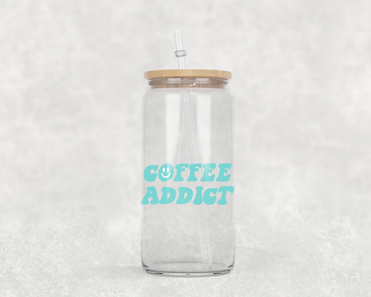 Coffee Addict Coffee Glass Cup