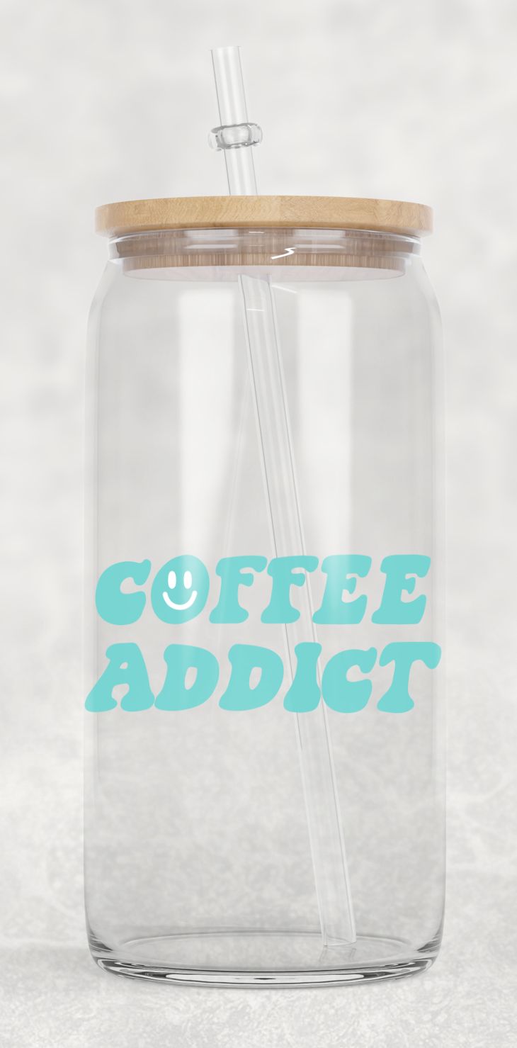 Coffee Addict Coffee Glass Cup