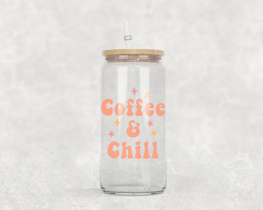 Coffee and Chill Coffee Glass Cup