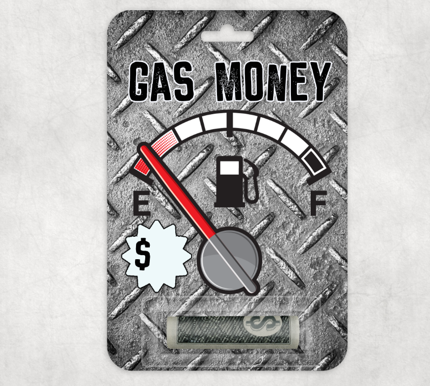 Gas Money Funny Money Gift Card (Money/Cash Not Included)