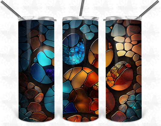 Stained Glass Paw Tumbler