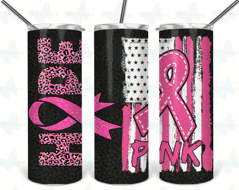 Hope Pink Breast Cancer Tumbler