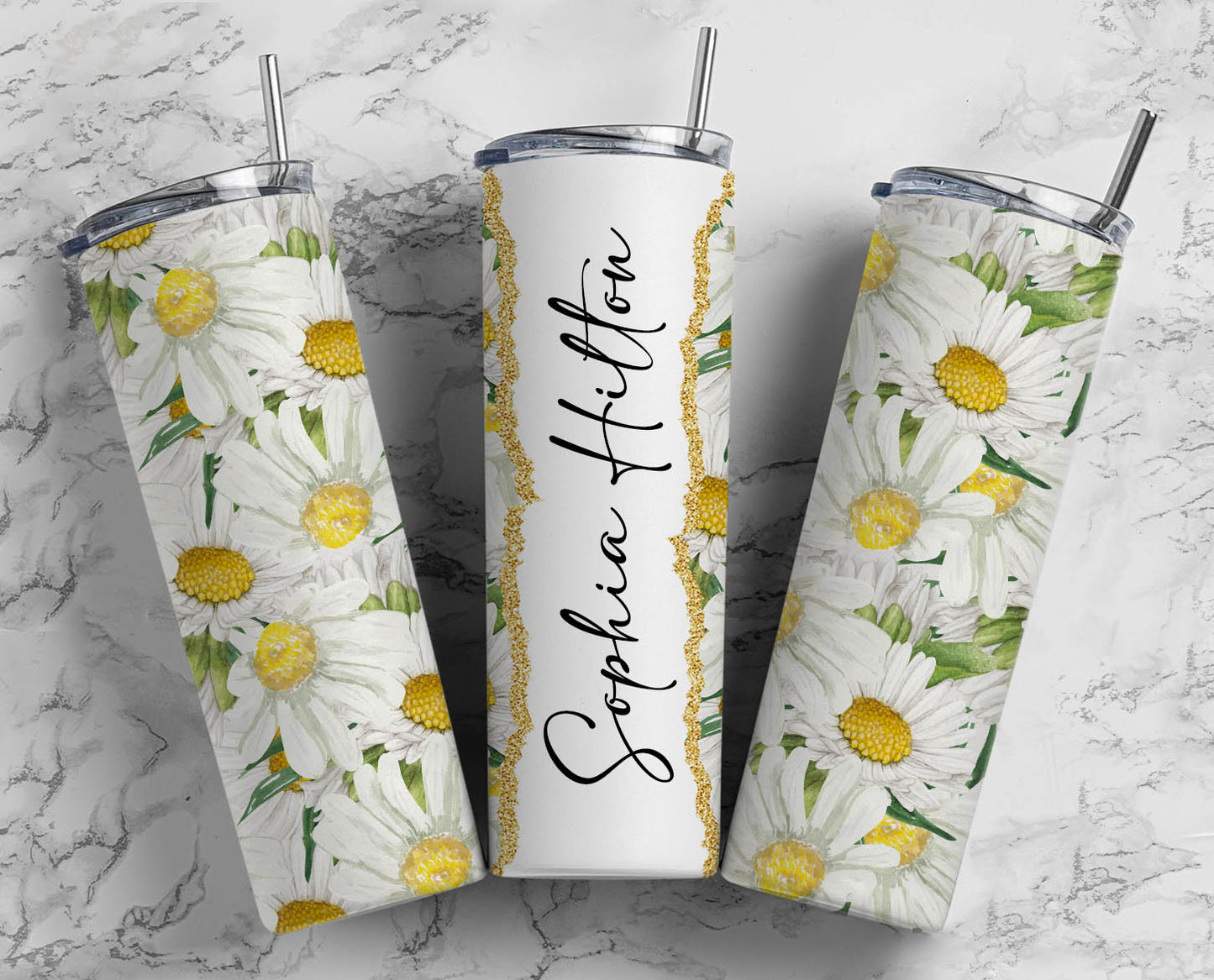 Daisy Name Tumbler – ERA Creatives