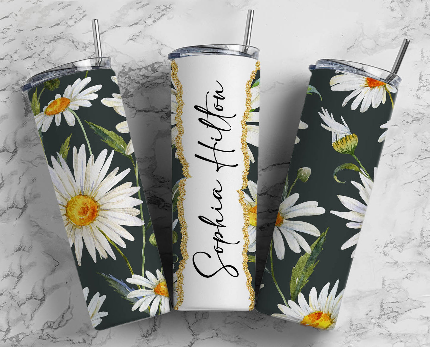 Daisy Name Tumbler – ERA Creatives