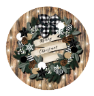 Merry Christmas Wreath Personalized Ornament