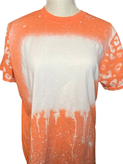 Soul Searching Leopard Print Bleached T-Shirt