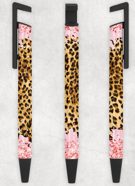 Pink Leopard Cheetah Personalized Pen