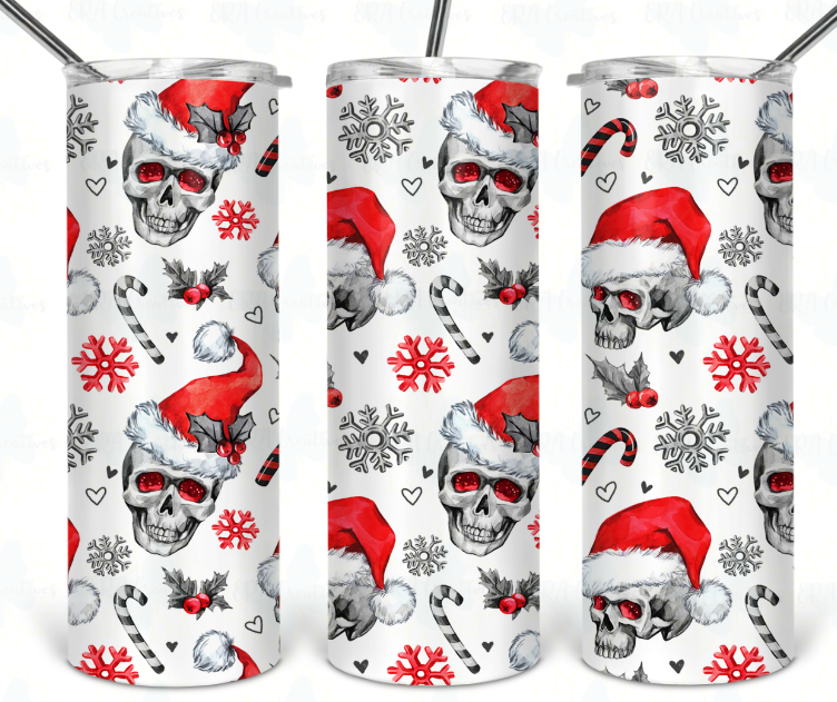 Santa Skull Tumbler