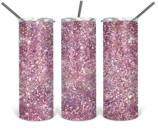 Pink Glitter Tumbler