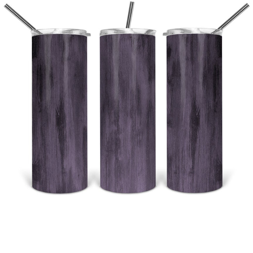 Lavender Woodgrain Personalized Tumbler