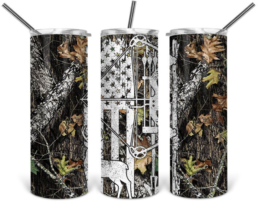 Camo Camouflage Bow Hunter Tumbler