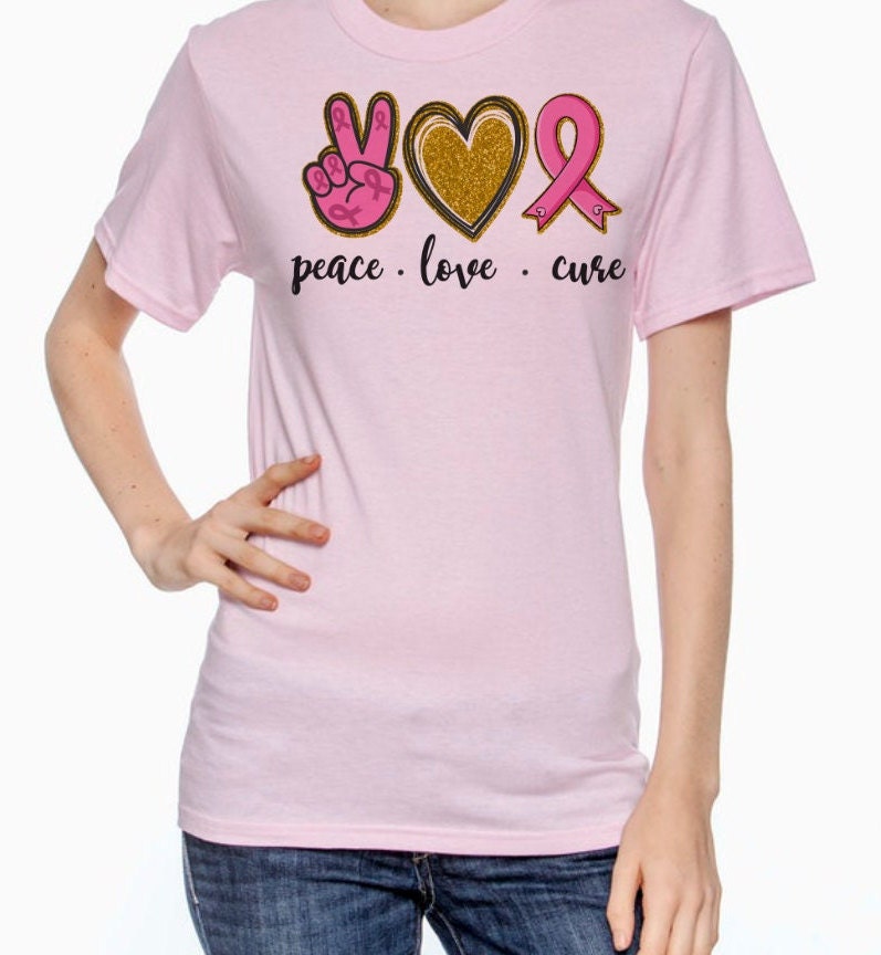 PEACE LOVE CURE  Women's T-Shirt/Long Sleeve T-Shirt