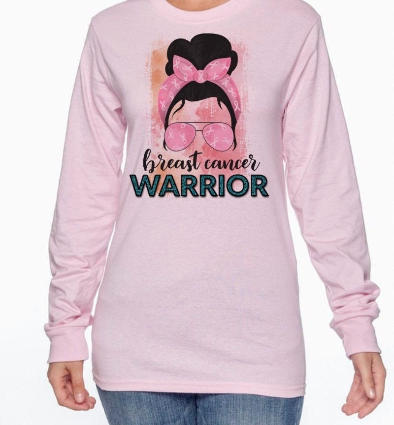 Breast Cancer Warrior T-Shirt Long Sleeve Shirt