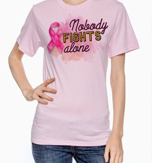 NOBODY FIGHTS ALONE Women's T-Shirt/Long Sleeve T-Shirt