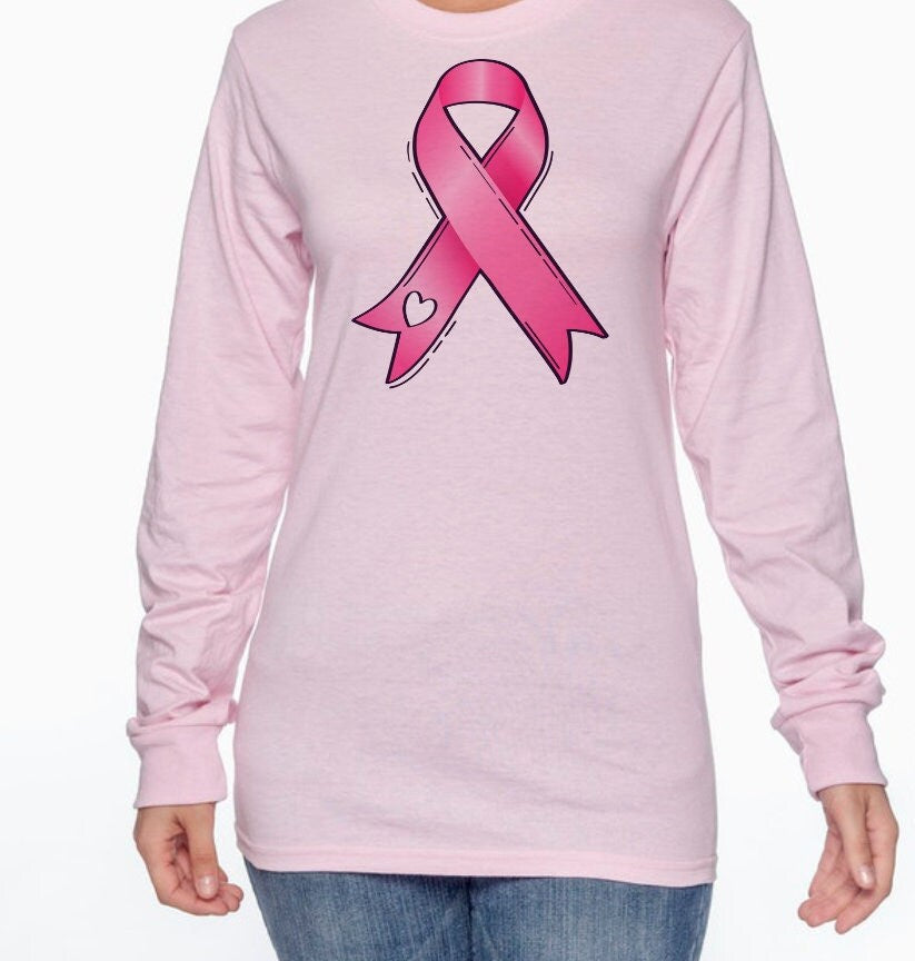 Pink Breast Cancer T-Shirt Long/Sleeve T-Shirt