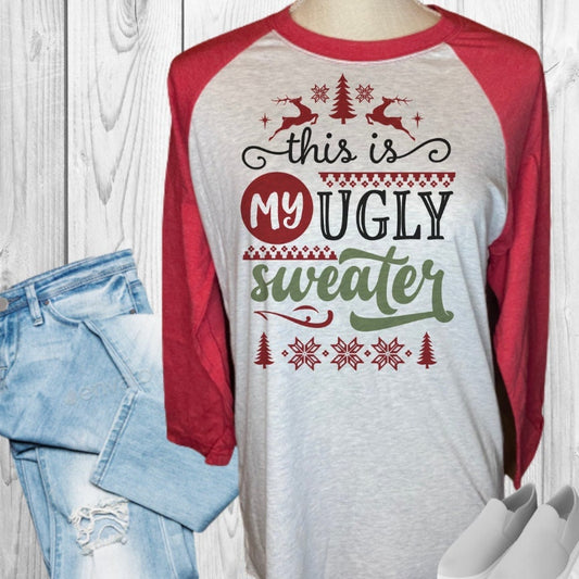 This Is My Ugly Sweater Raglan