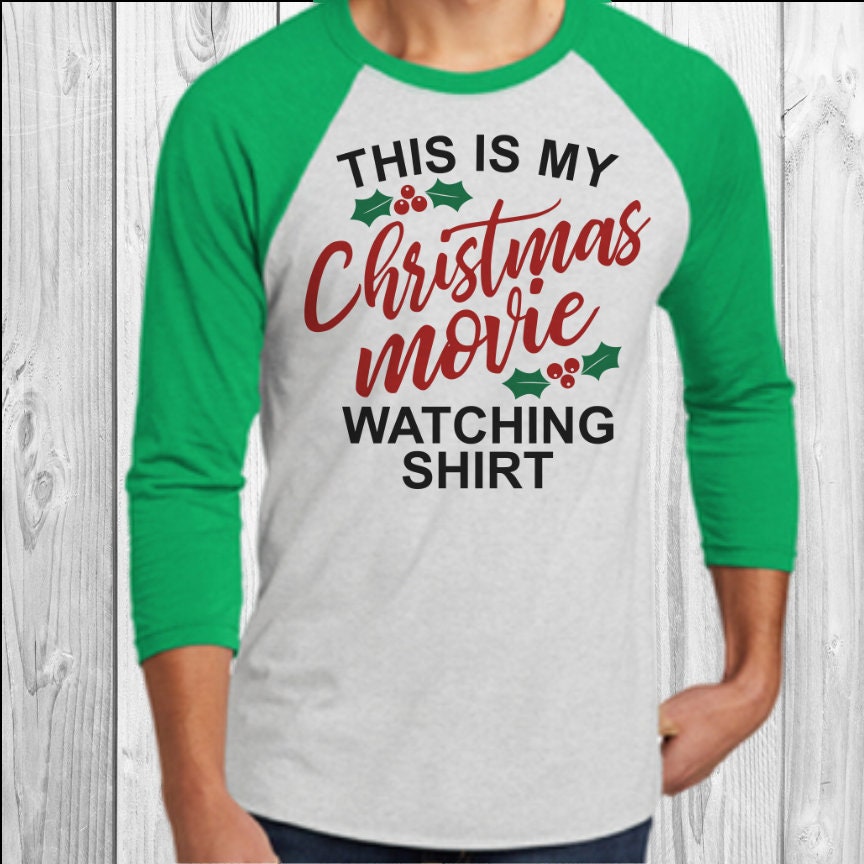 This Is My Christmas Movie Watching Shirt Raglan